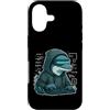 coder cyber hoodie dolphin code dolphin Custodia per iPhone 17 Coder Dolphin con cappuccio