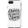 Romantic Latin Language Custodia per iPhone SE (2020) / 7/8 Omnia Vincit Amor Latin Love conquista tutte le citazioni