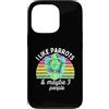 Parrot and Pet Bird Owners Custodia per iPhone 13 Pro I Like Amazon Parrots and Maybe 3 People