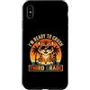 Back to School First Day Tigers Vintage Custodia per iPhone XS Max Occhiali da sole con tigre di terza elementare I'm Ready to Crush, retro divertente