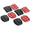Hama Supporto adesivo per Action Cams, piatto e curvo, 4 pezzi, con cuscinetti adesivi