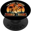 Back to School First Day Mustangs Boys G I'm Ready to Crush 3rd Grade Mustang occhiali da sole retrò divertente PopSockets PopGrip Adesivo