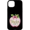 Teacher's Apple Art Custodia per iPhone 15 Plus Apprezzamento dell'educatore a pois della mela dell'insegnante
