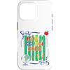 V8Shop Back To School High School Custodia per iPhone 16 Pro Scuola superiore equipaggio Back School Carino Pastelli Studente Insegnante