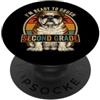 Back to School First Day Bulldogs Boys C I'm Ready to Crush - Occhiali da sole con bulldog di seconda elementare, stile retrò PopSockets PopGrip Adesivo