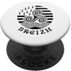 Brittany Celtic Culture Breizh Bretagna Triskel Breton Heritage Design PopSockets PopGrip Adesivo