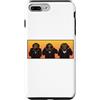Proverb Occult Apparel Co. Custodia per iPhone 7 Plus/8 Plus Tre sagge scimmie hipster sentono parlare e non vedono il male