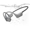 DOOGEE Cuffie Conduzione Ossea IP68 Impermeabili per Nuoto, Auricolari Sportive Bluetooth 5.4, MP3, 32GB, Comodo Silicone, Open-Ear per Corsa, Ciclismo, Palestra,Grigio