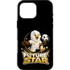 Future Soccer Star Player Tees and Gifts Custodia per iPhone 16 Pro Max Future Soccer Star Eagle Kicking Football Design