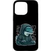 coder cyber hoodie dolphin code dolphin Custodia per iPhone 15 Pro Max Coder Dolphin con cappuccio