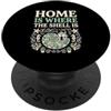 Coastal Treasures And Seashell Hobbyist Beachcomber Home è dove la conchiglia è collezionista di conchiglie PopSockets PopGrip Adesivo
