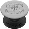 MATHEMATICIAN STYLE RAPPORTO A SPIRALE SEQUENZA FIBONACCI PopSockets PopGrip Adesivo