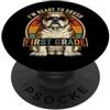 Back to School First Day Bulldogs Boys C I'm Ready to Crush - Occhiali da sole con bulldog di prima elementare, stile retrò PopSockets PopGrip Adesivo