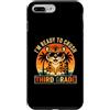 Back to School First Day Tigers Vintage Custodia per iPhone 7 Plus/8 Plus Occhiali da sole con tigre di terza elementare I'm Ready to Crush, retro divertente