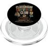 Caffeinate Studio Classroom Survivor Club - Design Umoristico Insegnanti PopSockets PopGrip per MagSafe