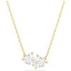 Swarovski Mesmera Collana, Gioiello Versatile per Occasioni Speciali con Zirconia, Forma a Cuore, Chiusura a Moschettone, Placcatura in Tonalità Oro, 38-45 cm, 0,9 x 1,6 cm