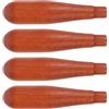 SUPVOX 4 Pezzi Manico in Legno di Faggio per Bollitore da Tè, Isolamento Termico e Antiscivolo, Accessorio per Cerimonia del Tè e Preparazione Quotidiana