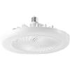 UTTASU Ventilatore da soffitto da 25,4 cm con telecomando, lampadina silenziosa E27 a 3 velocità, timer e temperatura a 3 colori, ventola bianca a risparmio energetico per camera da letto/cucina (A)
