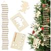 DIELIANHUA Stencil Gnomi Natalizi, Stencil per Impronte di Gnomi, Stencil per Gnomo, Contiene Impronte di Gnomi, Stencil Gnomi E Scala di Corda, Ideale per Porte E Finestre di Impronte Elfo Natale