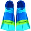 BOFITENG Pinne Nuoto Piscina Bambino, Pinne Corte per Bambini e Adulti, Pinne Immersioni in Silicone, Unisex, Palma con Borsa a Rete per Piscina e Spiaggia (5 Tonalità Arancione, S)