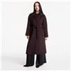 Calvin Klein Cappotto Calvin Klein Classic Df Wool Wrap Coat Dark Brown