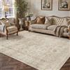 PureCozy Vintage Beige Tappeto Salotto 140x200cm Antiscivolo Lavabile Tappeti Sala Soggiorno Cameretta Camera da Letto Ufficio Grande Carpet Pelo Corto Morbido Rug