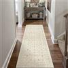 PureCozy Vintage Beige Tappeto Cucina 60x180cm Passatoia Corridoio Antiscivolo Lavabile Scendiletto Camera da Letto Sala Ufficio Lungo Carpet Pelo Corto Morbido Rug