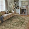 PureCozy Vintage Verde Tappeto Salotto 200x300cm Antiscivolo Lavabile Tappeti Sala Soggiorno Cameretta Camera da Letto Ufficio Grande Carpet Pelo Corto Morbido Rug
