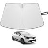 YEE PIN Parasole anteriore per Renault Clio IV Clio 4 2012-2021, parasole 2 in 1, pieghevole, con borsa coprivolante, in fibra di raffreddamento, protezione UV