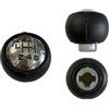 3RG INDUSTRIAL 3RG 25236 Pomello cambio Compatibilità con PEUGEOT 3008 0U 308 I Hatchback 4A, 4C 307 3A/C, CITROËN C3 II SC