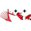 AgriEuro Premium Scavapatate AP-5 con attacco rapido registrabile e barra portattrezzi - Per motocoltivatori da 6-10HP