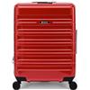 Eminent Voyager Trolley Bagaglio a Mano 55x40x20, Espandibile, Rigido, 4 Ruote, Leggero, Lucchetto TSA, 2,7 kg, 39L, Valigia Cabina Viaggio Aereo Rosa
