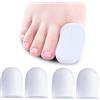 salefun Protezione Alluce, 4 pezzis copri alluce silicone, proteggi alluce, copri alluce calli, Per alluce, vesciche, unghie mancanti o incarnite