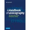 Cambridge University Press A Handbook of Lexicography: The Theory and Practice of Dictionary-Making