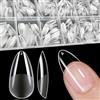 XIAOHEBAN 600Pz Tip In Gel Per Unghie Medium Mandorla, Tip Unghie Ricostruzione Soft Gel Press On Nails, Unghie Finte Tip Mandorla Professionale Per Manicure E Nail Art Diy - 12 Taglie