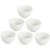 Cabilock Ciotola per Maschere Viso in Silicone Bianco 6pezzi Ciotola per Cura del Viso Estetista Facile da Pulire Apertura Ampia