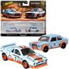 Hot Wheels HRR81 - Set di 2 veicoli Lancia Rally 037/Fiat 131 Abarth giocattolo Minicar 3 anni blu