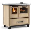 La Nordica Nordica FAMILY 4,5 Dx Rivestimento esterno in acciaio porcellanato. Porta fuoco panoramica con doppio vetro. Forno smaltato da 41 litri con porta a doppio vetro. Telaio in ghisa vetrificata. Centrino