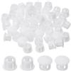 PATIKIL Tappi Copriforo, 48Pz 2/7 (7mm) Tappi per Fori in Plastica Copriforo a Vite Scrivania Fibbia Bloccaggio Inserto per Mobili Fori Armadio Cucina, Bianco