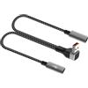 HENYGEN Cavo sdoppiatore USB ad angolo di 90 gradi per ricarica rapida e trasferimento dati, compatibile con computer portatile e auto, cavo splitter USB angolato da 25 cm