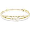 SWAROVSKI BRACCIALE MESMERA, TAGLIO MISTO, BIANCO, FINITURA ORO 18K, 5747953