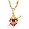 Joliernelle Sacro Cuore di Gesù Immacolato Cuore di Maria Collana per Da'men con pietra preghiera gioielli