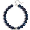 LILIE&WHITE Collane Colorate con Perle Grossa per Donne, Collana Girocollo alla Moda in Stile Boho, Collana Choker Estiva da Spiaggia, Gioiello per Regalo di Compleanno per Lei, Medio, Resina, Non