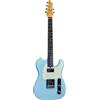 EKO GUITARS - Tero V-NOS Daphne Blue, Chitarra Elettrica della Serie Original V-NOS, Corpo in Pawlonia, Manico in American Rock Maple, Tastiera 22 Tasti in Resina Eko WPC, Colore Daphne Blue