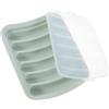 BESPORTBLE Stampi in Silicone per Salsiccia, Stampino in Silicone Verde da 17,5x12,5x3,4 Cm, Resistente al Calore, Superficie Liscia, Facile da Sformare per Cottura e Dolci