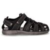 CANGURO Sandalo In Tessuto Ed Ecopelle Nero - Uomo - Nero