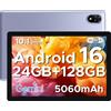 Popux U10 2026 Neueste Android 16 Tablet 10 Pollici, 16GB RAM+128GB ROM (2TB TF) Gemin