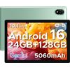 Popux U10 2026 Neueste Android 16 Tablet 10 Pollici, 16GB RAM+128GB ROM (2TB TF) Gemin