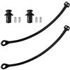 ANBOO 2 tappi per serbatoio per VW Audi Porsche Skoda, cavo di ricambio per tappo del serbatoio con 2 clip, 180201556 180201550 N10528301A