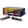 Burago Bburago Formula 1 Red Bull RB20 - Set da 2 pezzi (2024): modello auto in scala 1:43, Window Box, 25,4 cm, nero (18-38173)